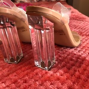 Brand NEW Fashion Nova Glass Heel